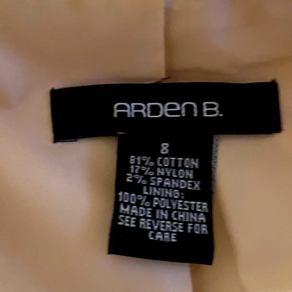 Arden B Brocade Cream & White Three Button Tie Blazer Jacket - Picture 7 of 10